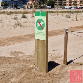 Fita Senyalització Platges| Fusta i Stratimage